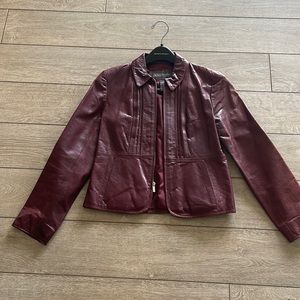 Woman’s Banana Republic leather jacket
